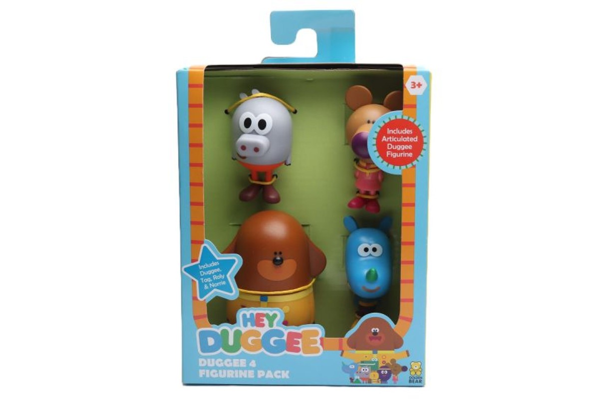 Hey Duggee 4 Figure Pack - Duggee,Tag,Roly,Norrie - Treasures Toys Of ...