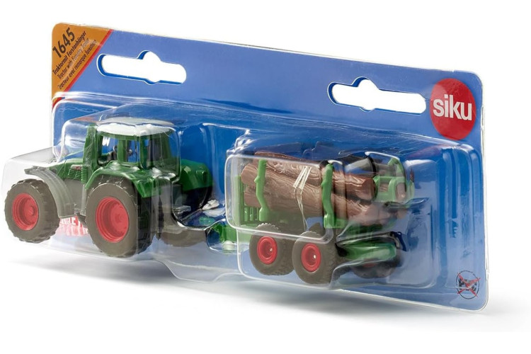 1:87 Fendt Tractor W/Forestry Trailer 1645