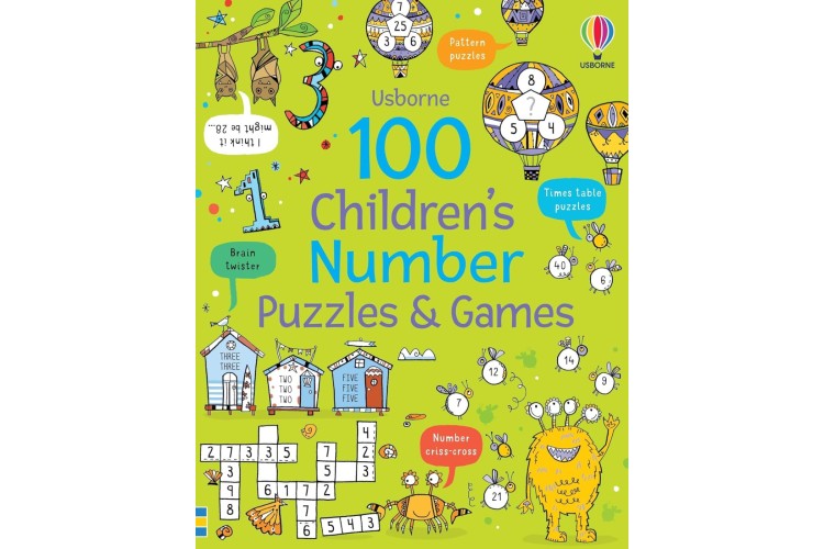 100 CHILDRENS NUMBER PUZZLE AND GAMES