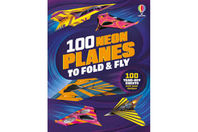 100 Neon Planes to Fold and Fly