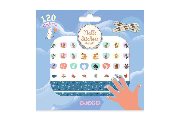 120 CUTIE NAIL STICKERS BY DJECO