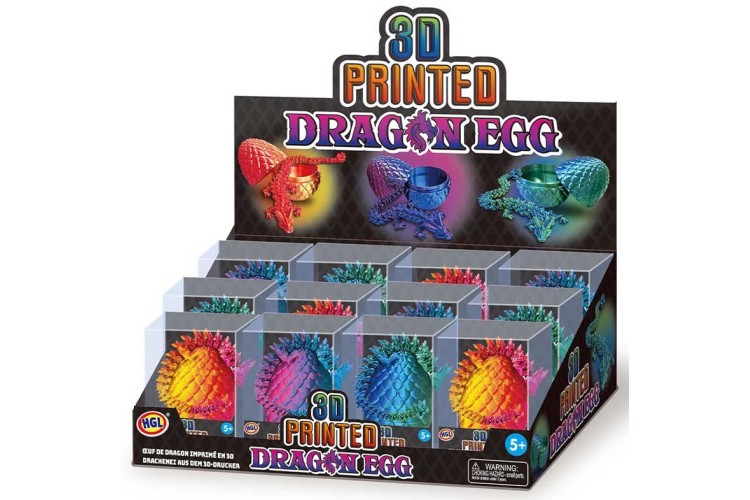 3D PRINTED DRAGON EGG ASST - HGL