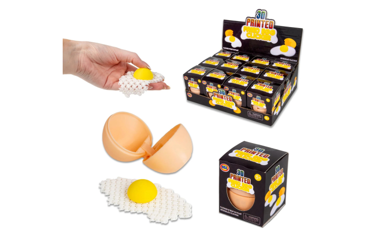 3D PRINTED FRIED EGG CLICKER