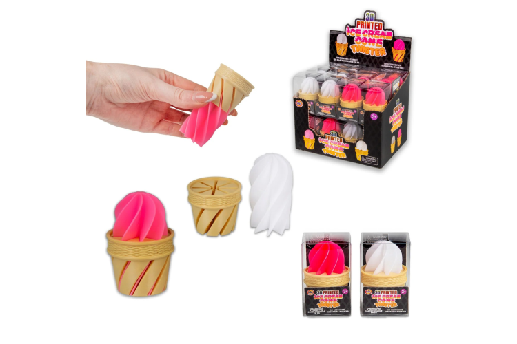 3D PRINTED ICE CREAM CONE TWISTER 