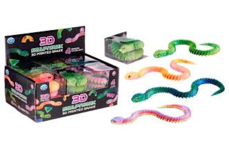 3D Printed Snake 45cm Assorted