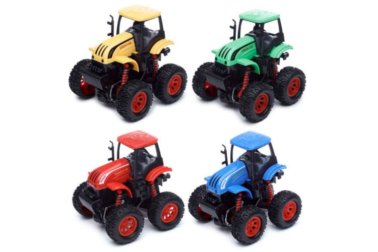 4x4 Stunt Tractor Friction Push/Pull Action Toy