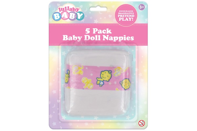 5 Pack Dolls Nappies