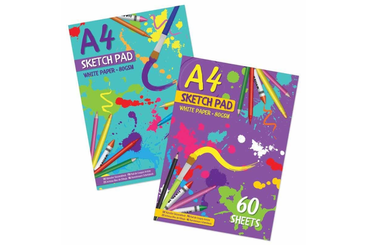 A4 60 Sheet Sketch Pads