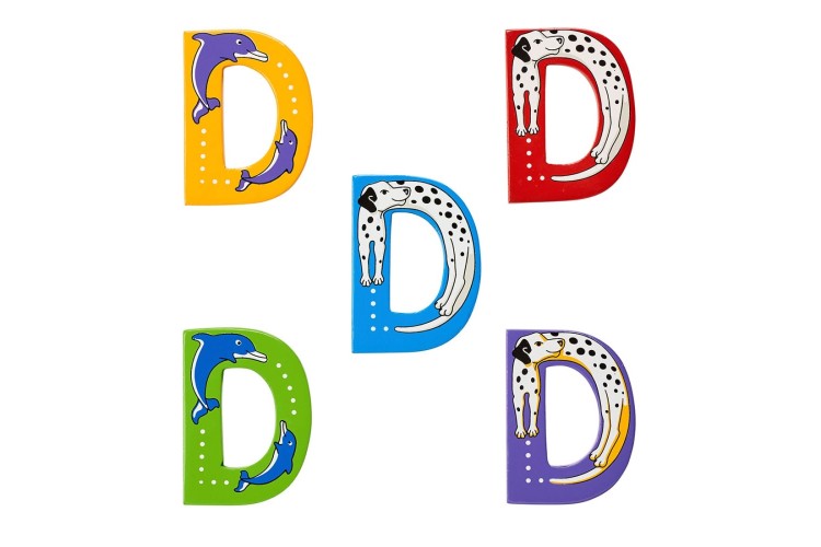 Animal Wooden Letter D