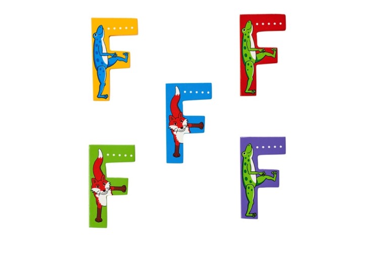 Animal Wooden Letter F