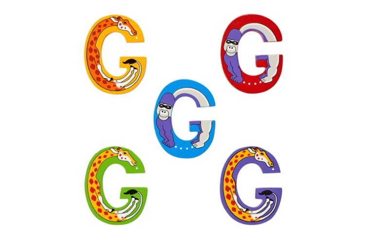 Animal Wooden Letter G