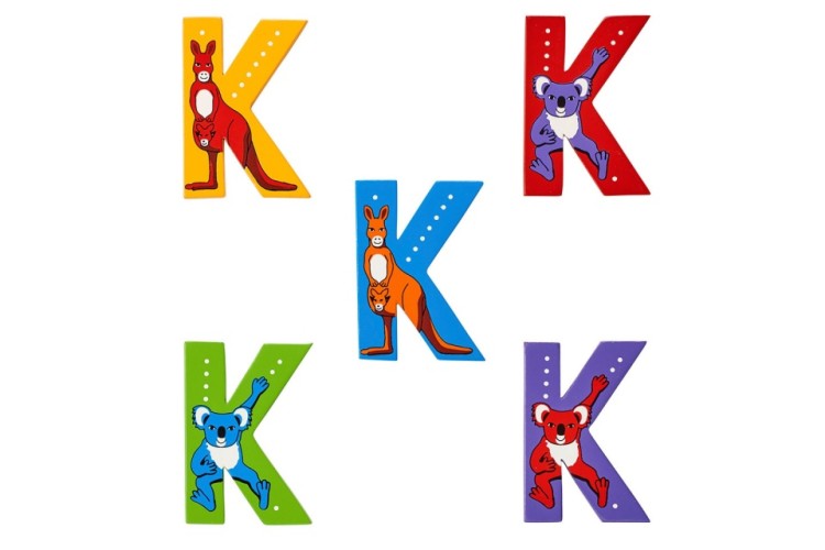 Animal Wooden Letter K