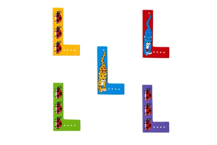 Animal Wooden Letter L