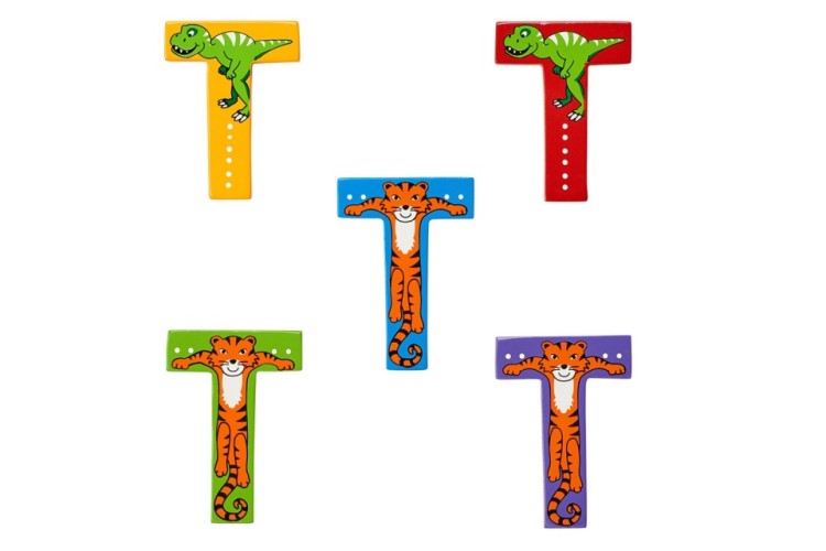 Animal Wooden Letter T