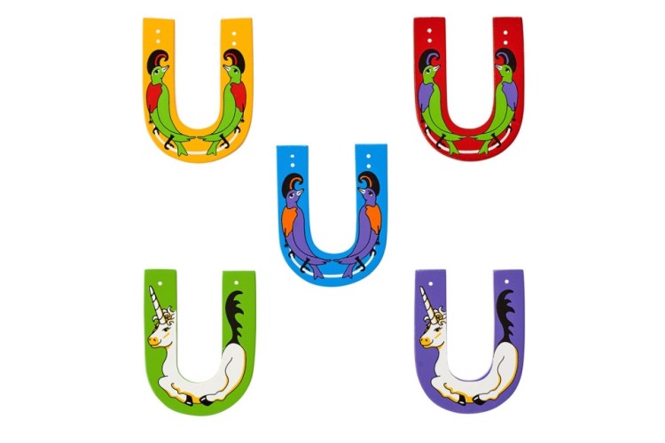 Animal Wooden Letter U