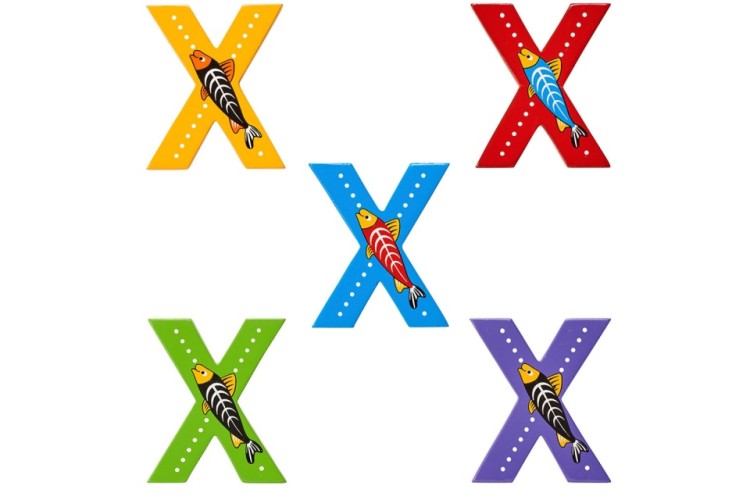 Animal Wooden Letter X