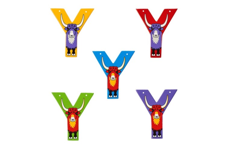 Animal Wooden Letter Y