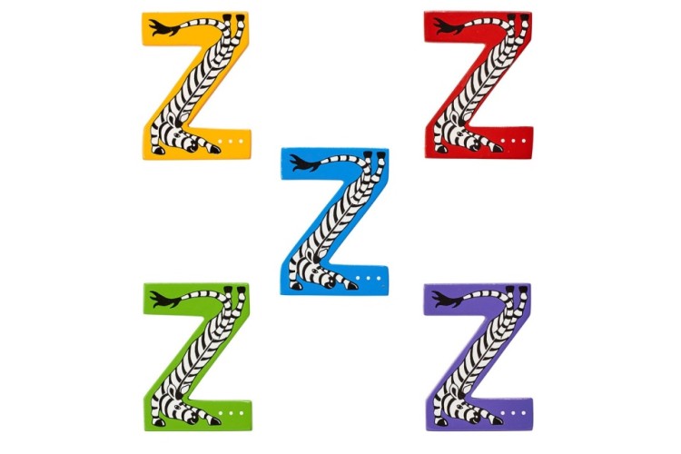 Animal Wooden Letter Z
