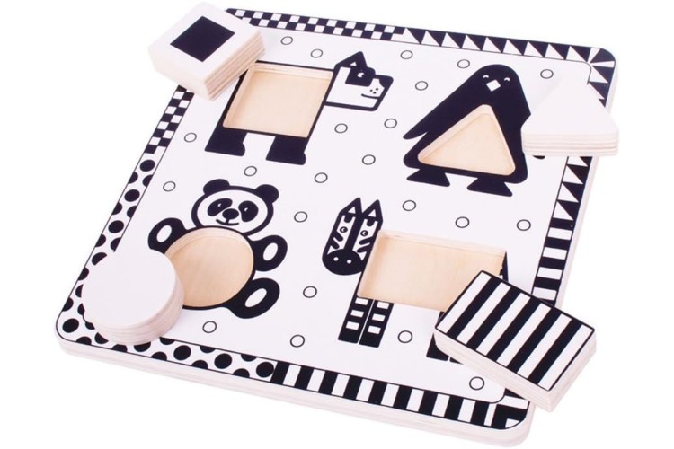Animals Black and White Puzzle by Bigjigs