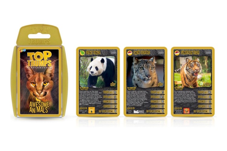Awesome Animals Top Trumps Card Game