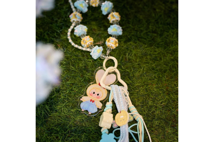 Baby Three Three Love Chain Time Acrylic Keychain Blind Box