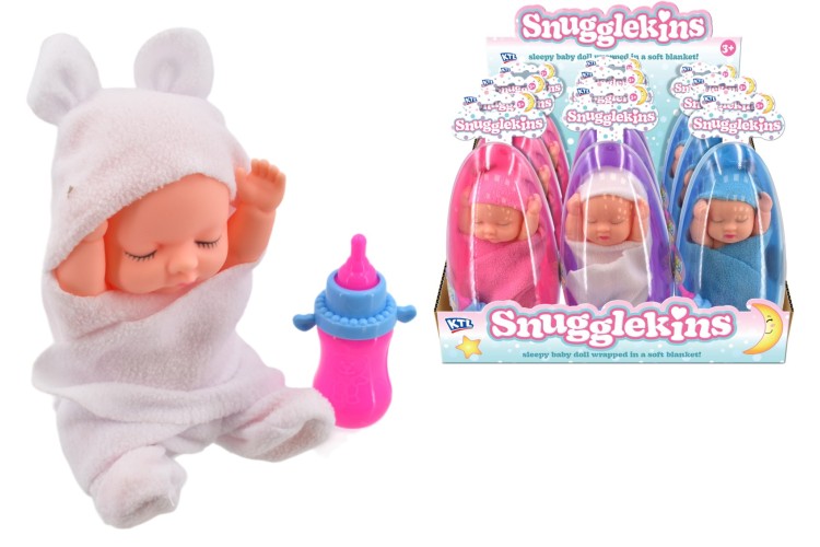 Snugglekins Baby Doll With Blanket In Egg Case