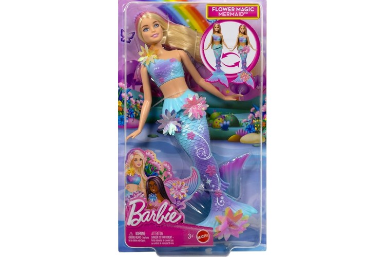 Barbie Mermaid  Dolls with Surprise Magic Blooming Flowers 