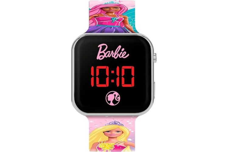 Barbie Pink Printed Strap LED Watch