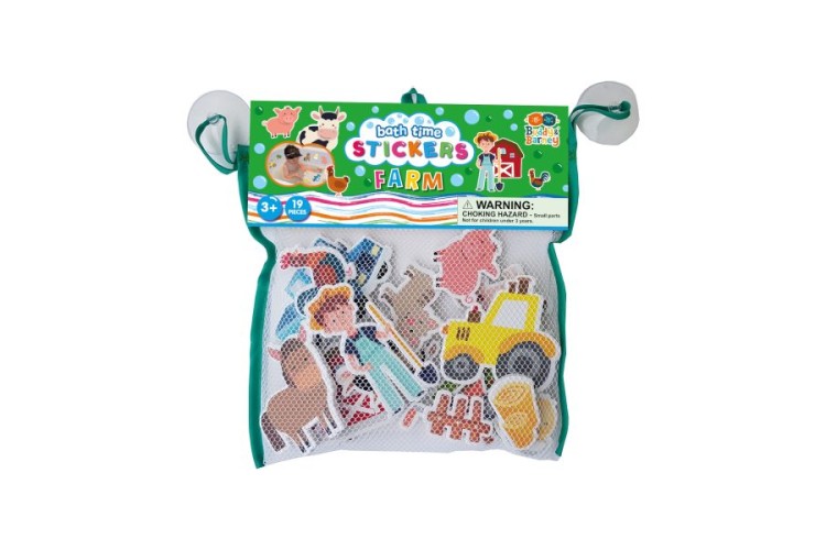 Bath time Stickers Farm Buddy & Barney
