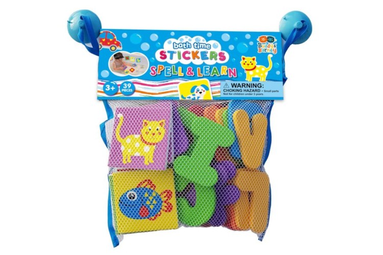 Buddy & Barney Bath time Stickers Spell & Learn