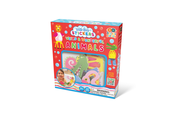 Bath Time Stickers Weird & Wonderful Animals Buddy & Barney