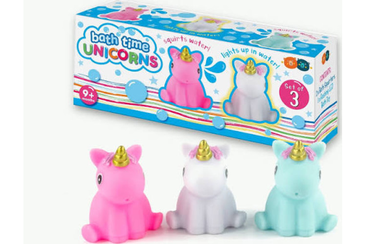 Bath Time Unicorns – Set of 3
