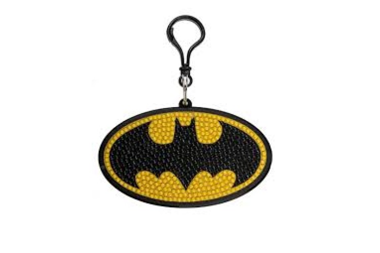 Batman Crystal Art Bag Charm Keyring