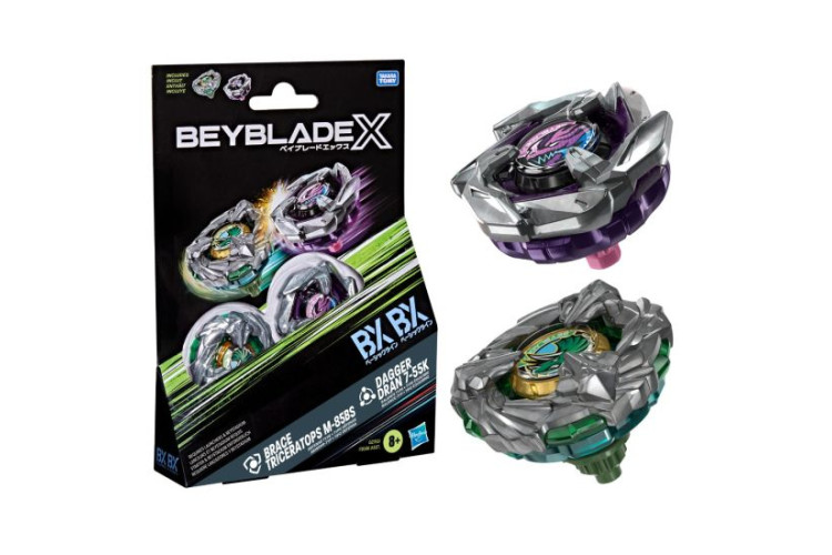 Beyblade Brace Triceratops M-85BS v Dagger Dran 7-55K 