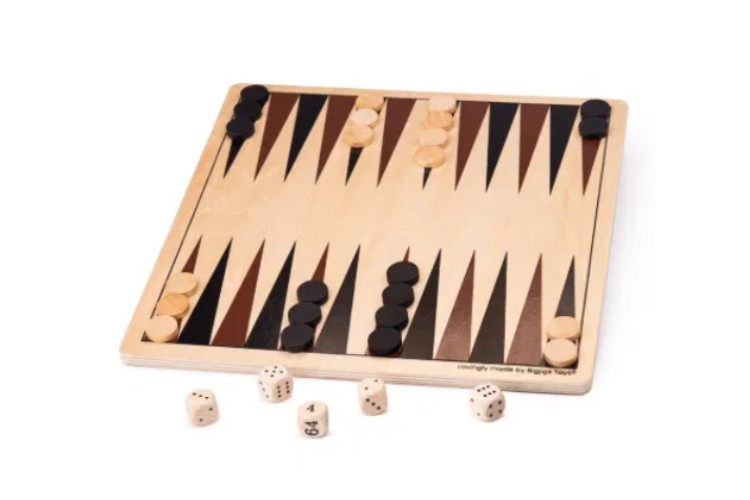 Bigjigs Wooden Backgammon Game