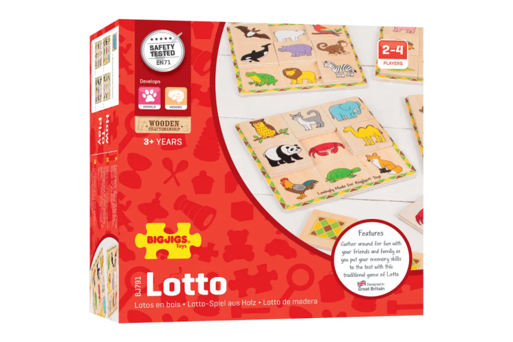Bigjigs - Wooden Lotto Game