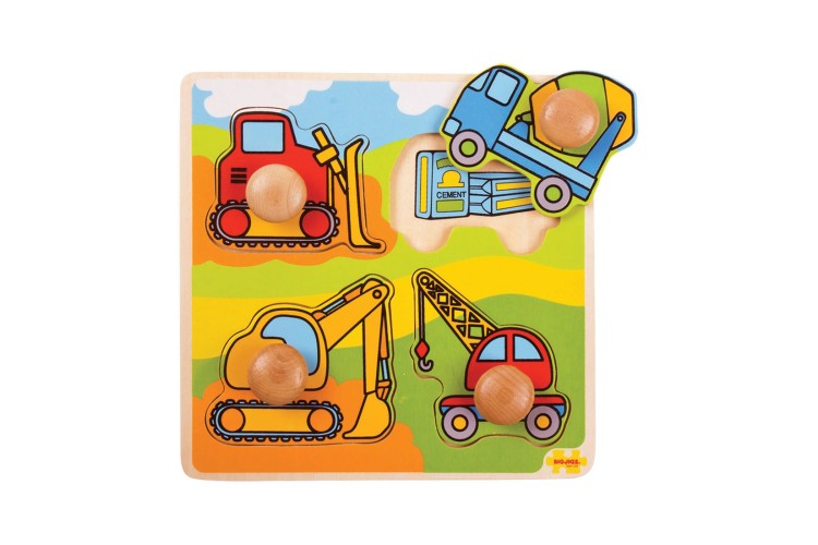 Bigjigs My First Wooden Peg Puzzle ( CONSTRUCTION)