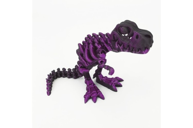 Black Purple 3D Printed SMALL T-Rex