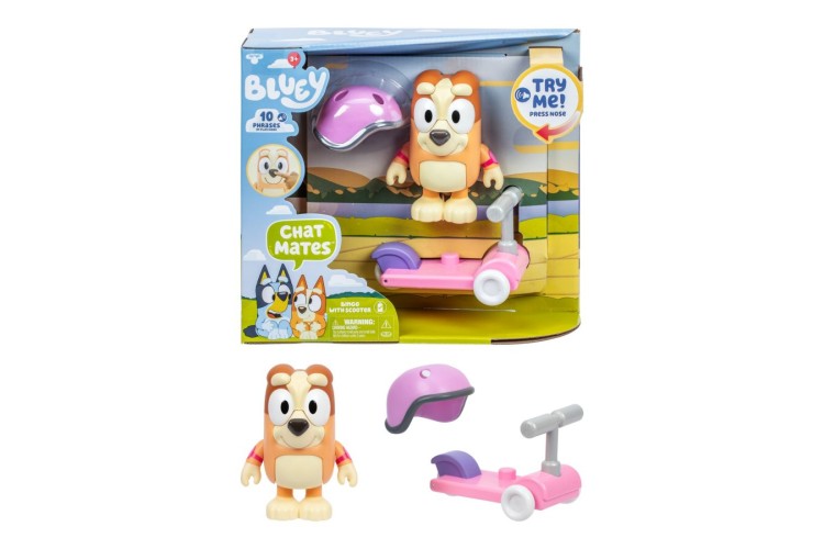 Bluey Chat Mates Figure & Accessory Scooter Bingo