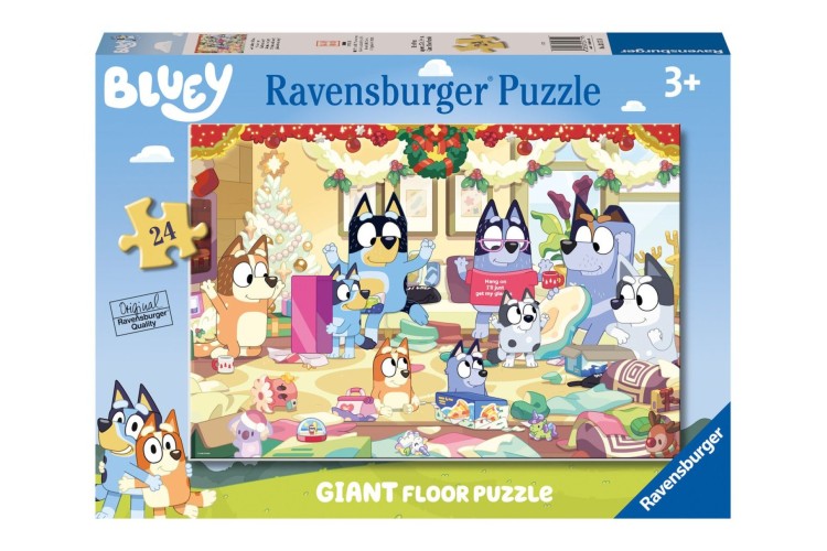 Bluey Christmas Giant Floor Puzzle 24PC
