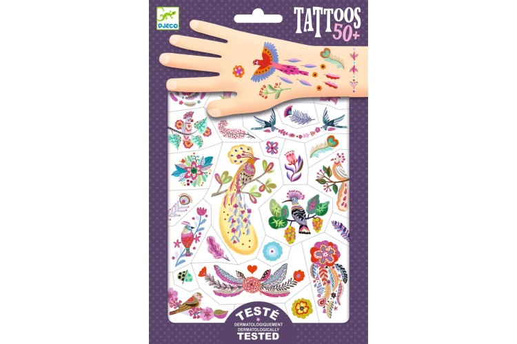 BRIGHT BIRDS TATTOOS BY DJECO