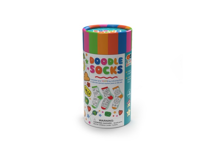 Buddy & Barney -  Colour Your Own Socks in Tube