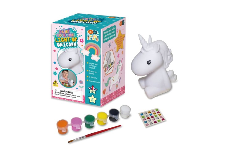 Buddy & Barney -  Paint Your Own Light up Unicorn