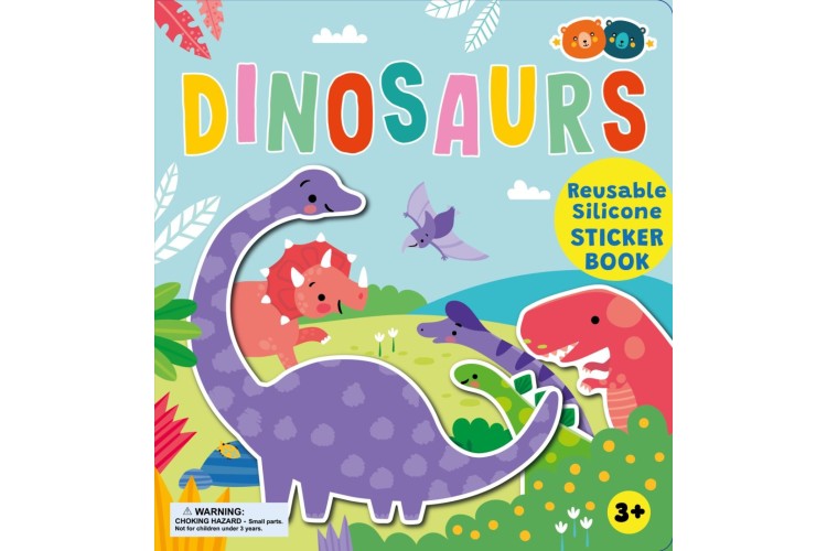 Buddy & Barney -  Silicone Sticker Book – Dinosaurs