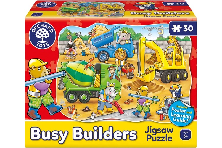 BUSY BUILDERS JIGSAW PUZZLE ORCHARD TOYS