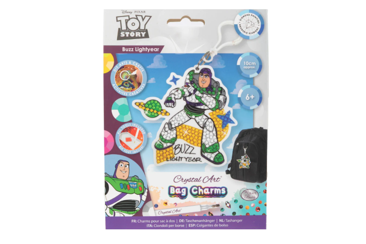 Buzz Lightyear, Crystal Art Bag Charm