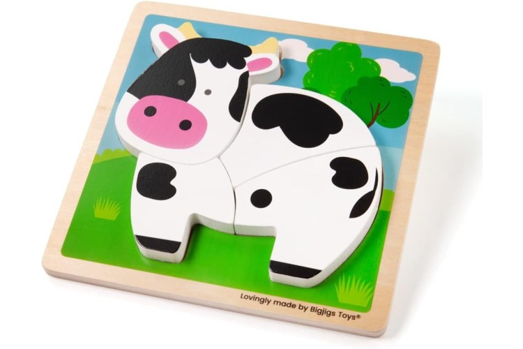 Chunky Lift-Out Puzzle - Cow