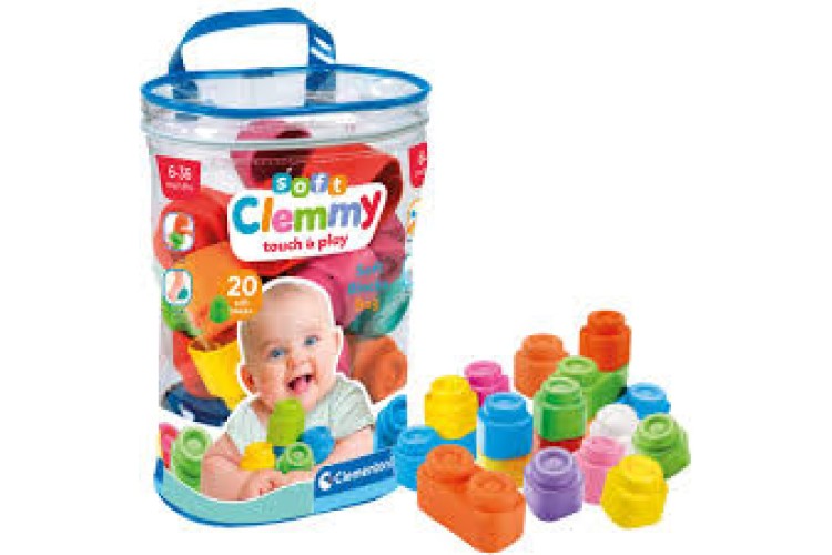 CLEMENTONI CLEMMY TOUCH & PLAY 20 PC BLOCK BAG
