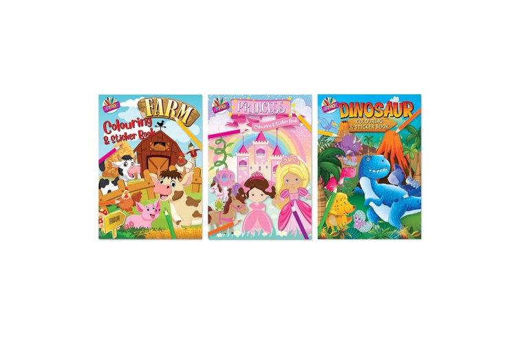 Colouring & Sticker Books - assorted