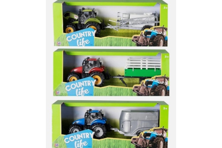 Country Life Tractor and Trailor - assorted